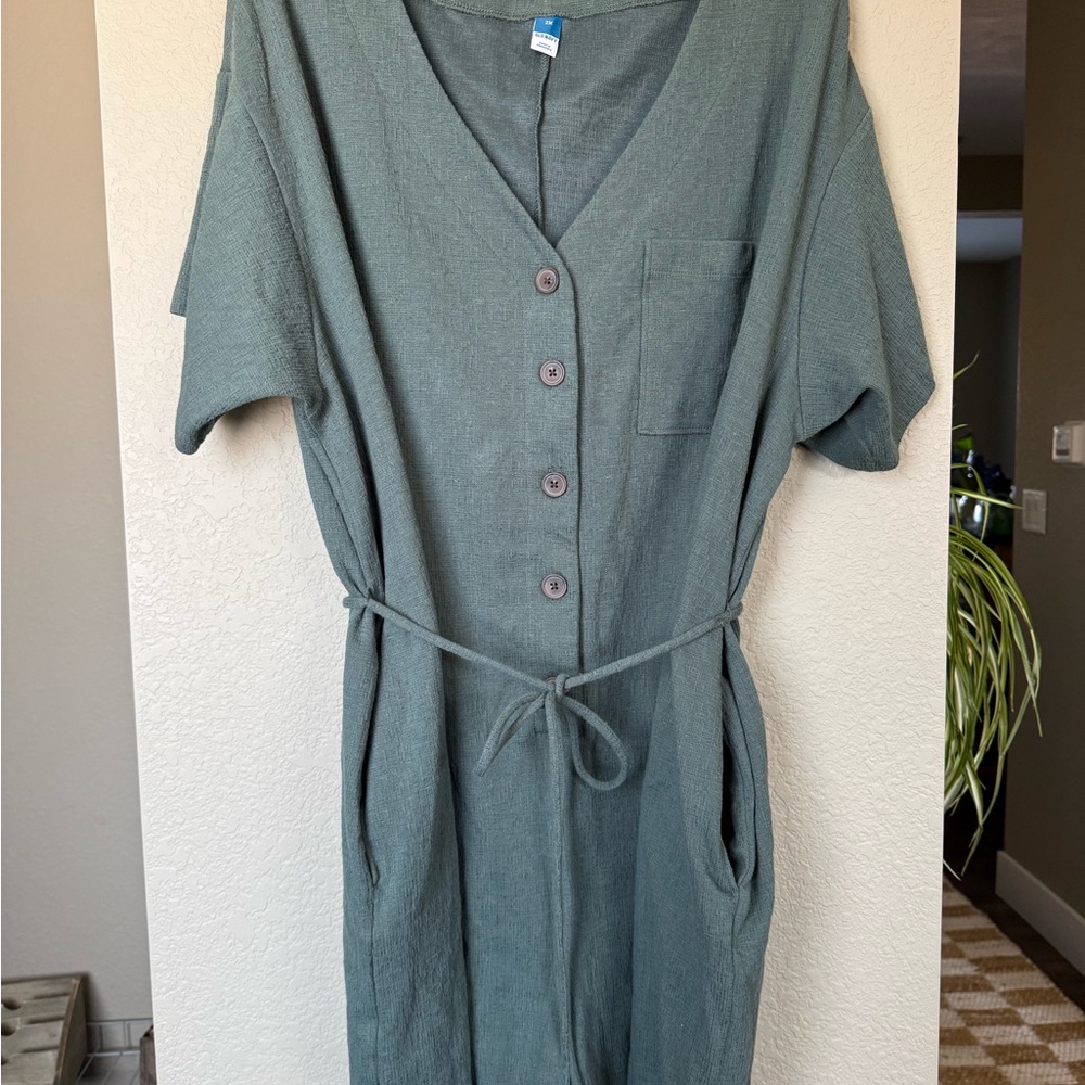 Old Navy Sage Green Knit Romper